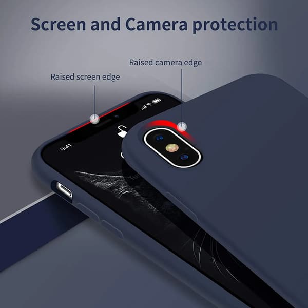 iPhone X/XS Silikonskal Rvelon - Blå