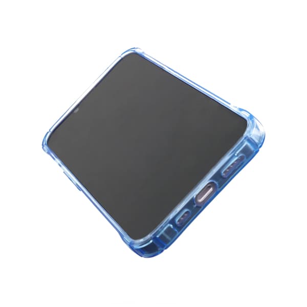 iPhone 14 Plus Shockproof Case with Card Holder - Blue