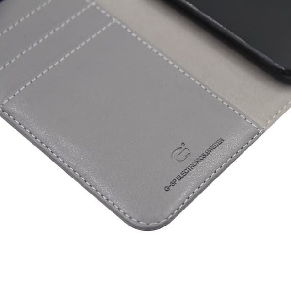 iPhone 6 och iPhone 6S Plånboksfodral Läder med Stativ - Grå