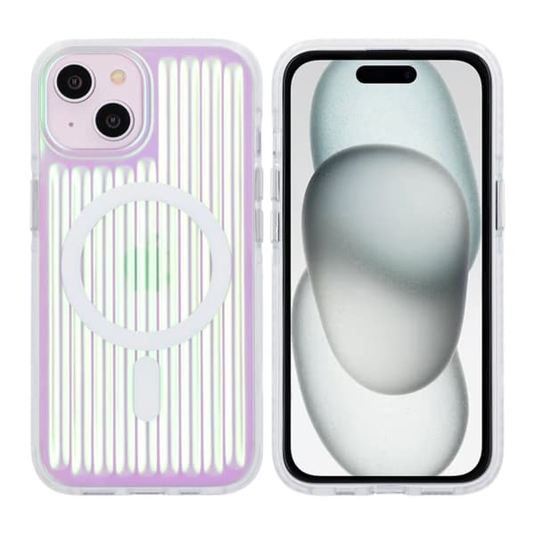 Shockproof Case with Magsafe for iPhone 15 and 14 - Green Reflex