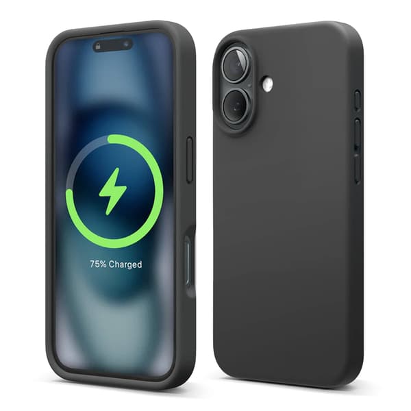 iPhone 16 Plus Case-Silicone With Magsafe Rvelon Black