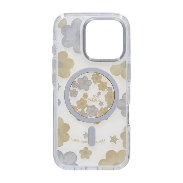 Gradient Floral Magnetic Case For iPhone 16 Pro Yellow
