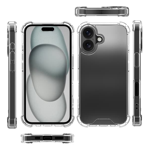 iPhone 16 Shockproof Case - Transparent