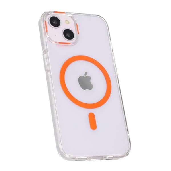 iPhone 15 Stöttålig Mobilskal med Magsafe - Orange