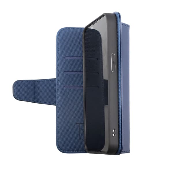 iPhone 14 Pro Plånboksfodral Extra Kortfack Rvelon - Blå