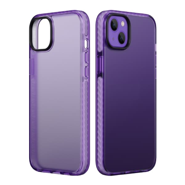 iPhone 14 Plus Stöttåligt TPU Mobilskal - Lila