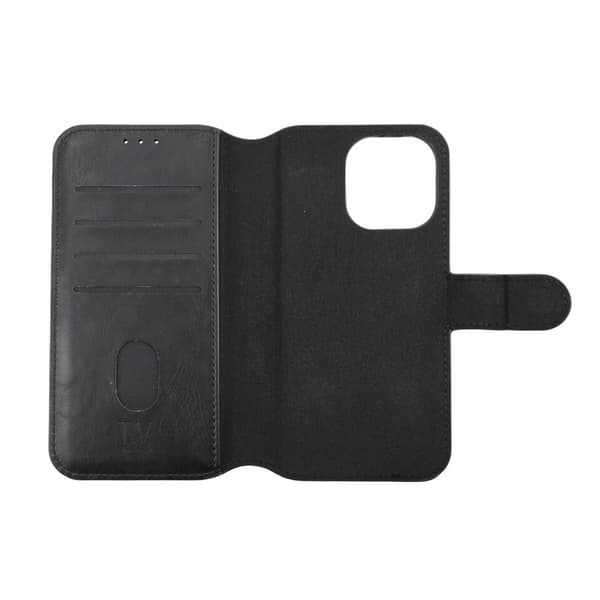 iPhone 13 Pro Plånboksfodral Magnet Rvelon - Svart