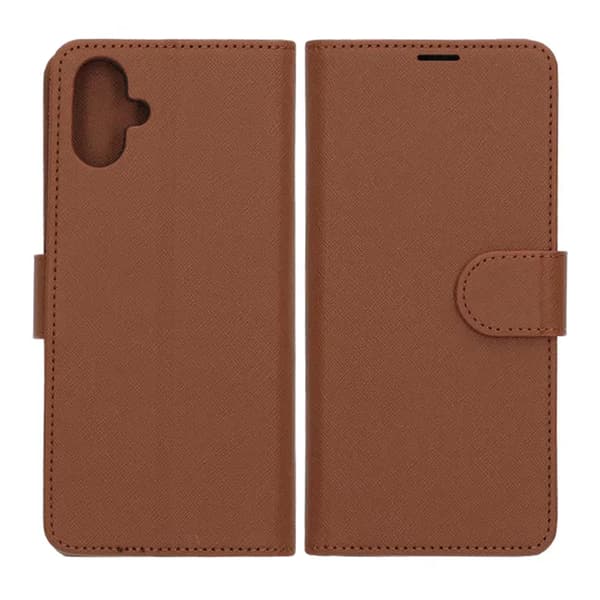 Wallet Case with Stand for Samsung Galaxy A06 - Brown