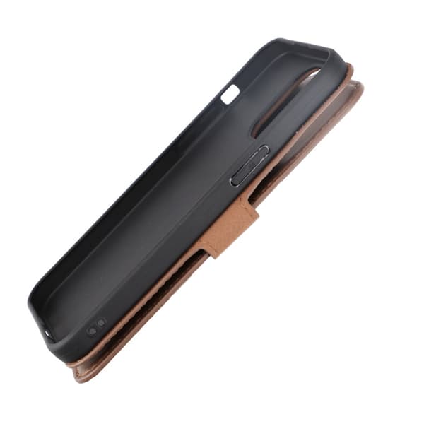 iPhone 15 Pro Max Plånboksfodral Läder Rvelon - Brun
