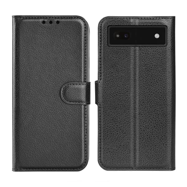Google Pixel 6A Plånboksfodral med Stativ - Svart