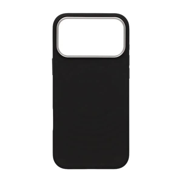 Cream wave liquid silicone Case For iPhone 17 Pro Max Black