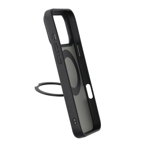 Mobilskal Roterande Magnet Stativ för iPhone 17 Pro Max - Svart