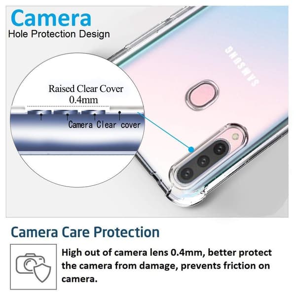 Shockproof Mobile Case Samsung Galaxy A20s - Transparent