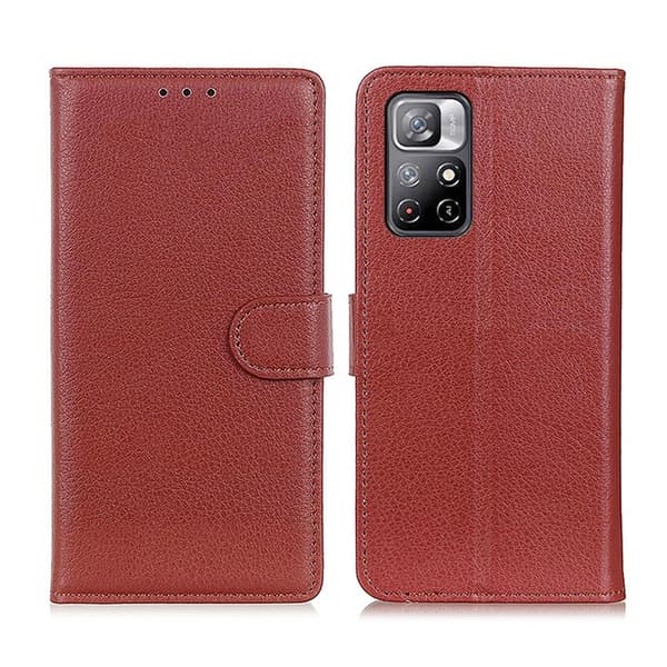 Xiaomi Redmi Note 11 Plånboksfodral med Stativ - Brun
