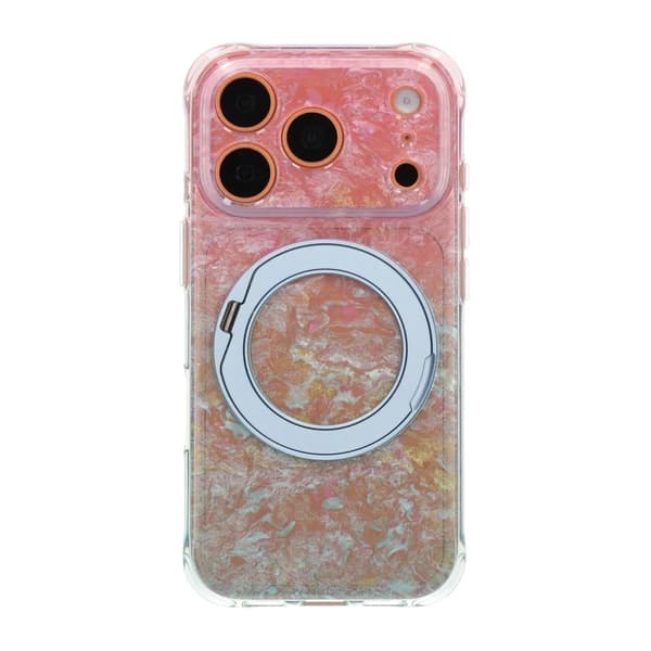 Ice Shell 360° Rotatable Magnetic Kickstand Phone Case - iPhone 17 Pro/18 Pro Blue