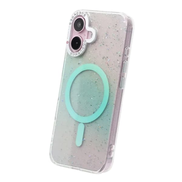 Glitter Diamond Magnetic Case - iPhone 16 Green
