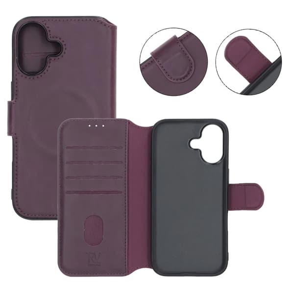 RV Wallet Case iPhone 17 Dark Cherry