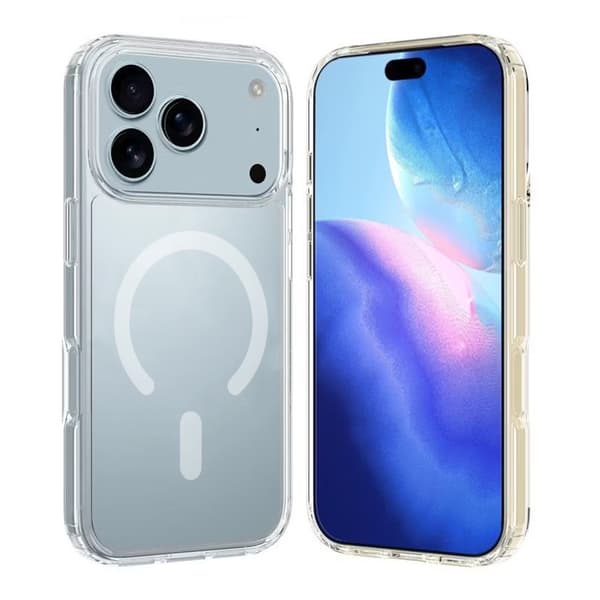 1.5MM Inner Anti-drop TPU+PC Magnetic Clear Case for iPhone 17 Pro Max