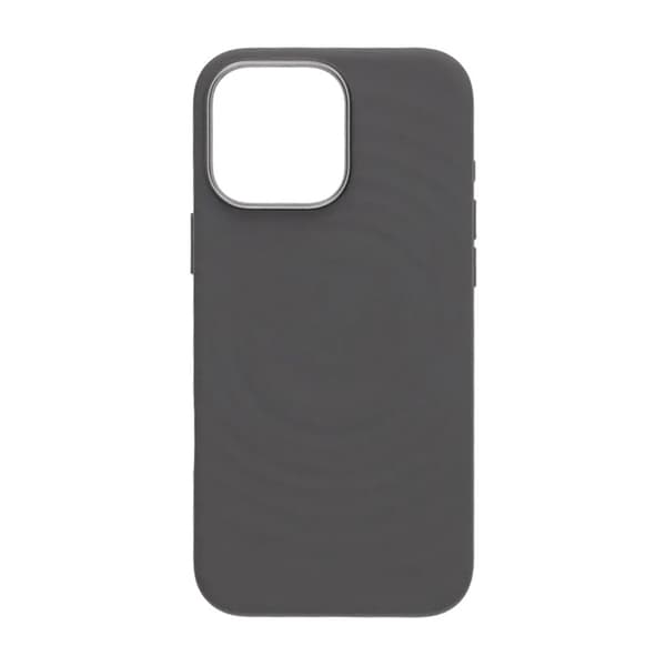 Silicone Mobile Case for iPhone 15 Pro Max - Gray with Camera Protection
