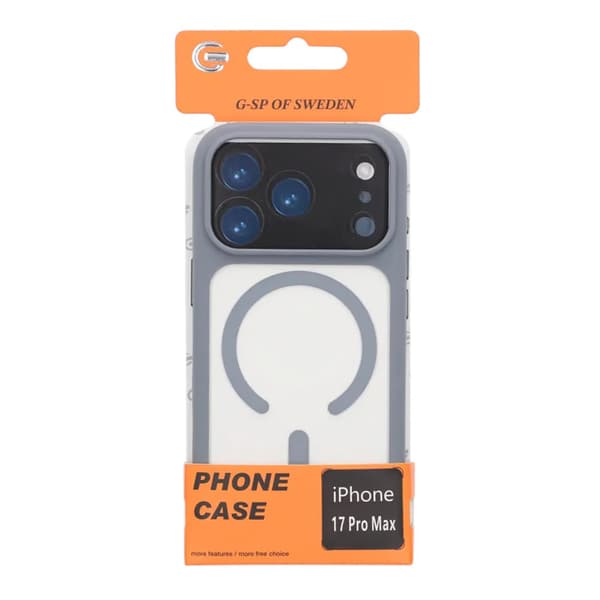 Case for iPhone 17 Pro Max - MagSafe and Camera Protection - Gray