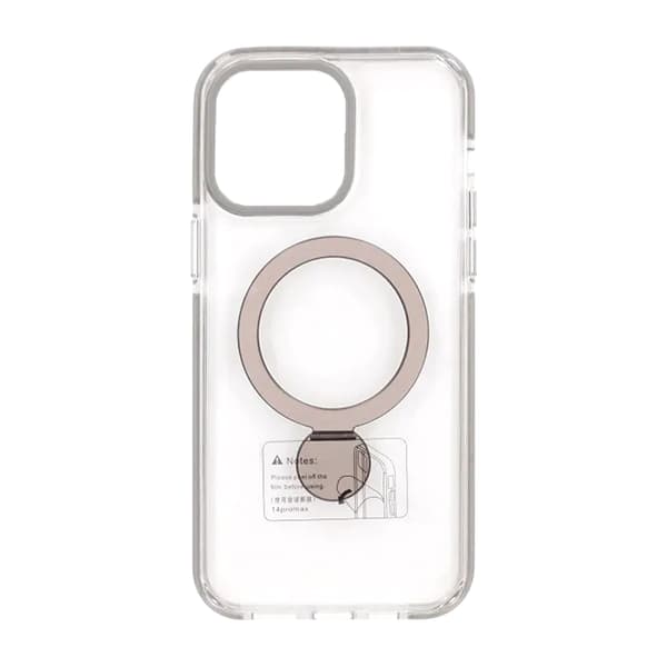 Pindun 360°Rotating Stand Magnetic Case For iPhone 14 Pro Max Gray