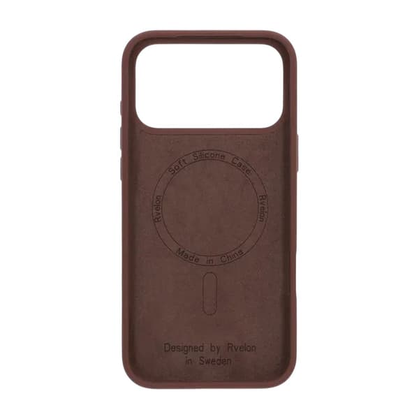 iPhone 17 Pro Max Case - Silicone With Magsafe Rvelon Earthy Brown