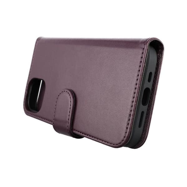 iPhone 13 Pro Max Plånboksfodral Magnet Rvelon - Mörklila