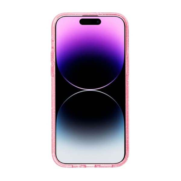iPhone 15 Pro Mobilskal Glitter Magsafe - Rosa