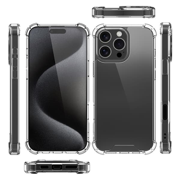 iPhone 16 Pro Max Shockproof Case - Transparent