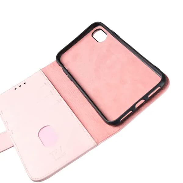 iPhone X/XS Plånboksfodral Läder Rvelon - Rosa