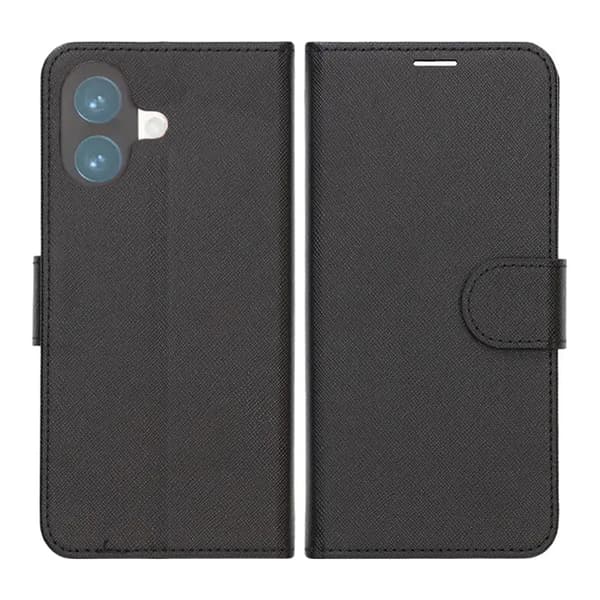 Wallet Case with Stand for iPhone 17 - Black
