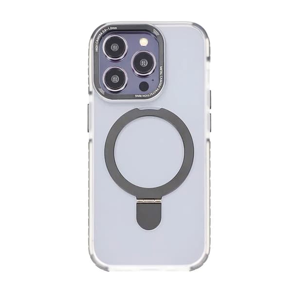 iPhone 15 Pro Max Mobilskal med Magsafe och Stativ - Grå