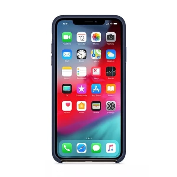 Mobilskal Apple iPhone XS Max Läder - Blå