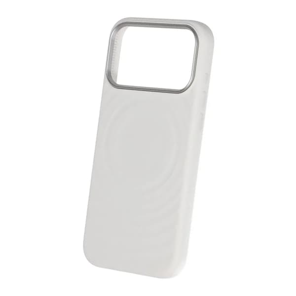 Cream wave liquid silicone Case For iPhone 17 Pro Max White