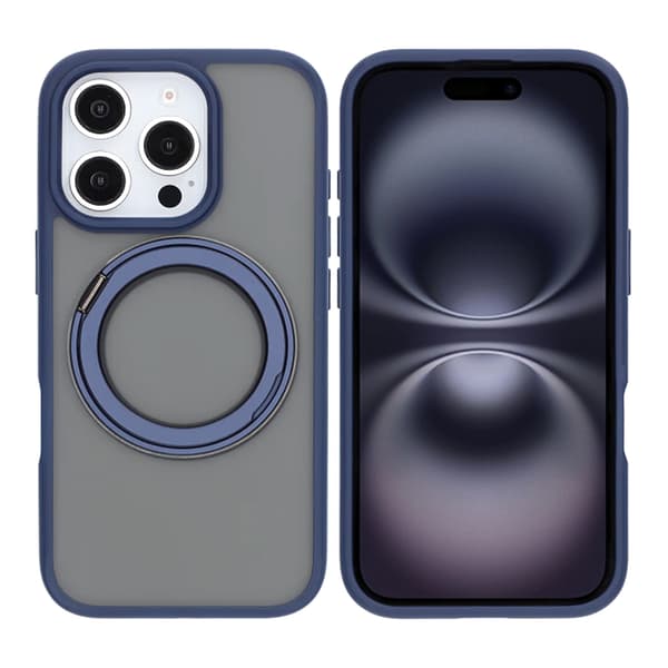 iPhone 16 Pro Max Mobilskal med Magsafe Stativ - Blå