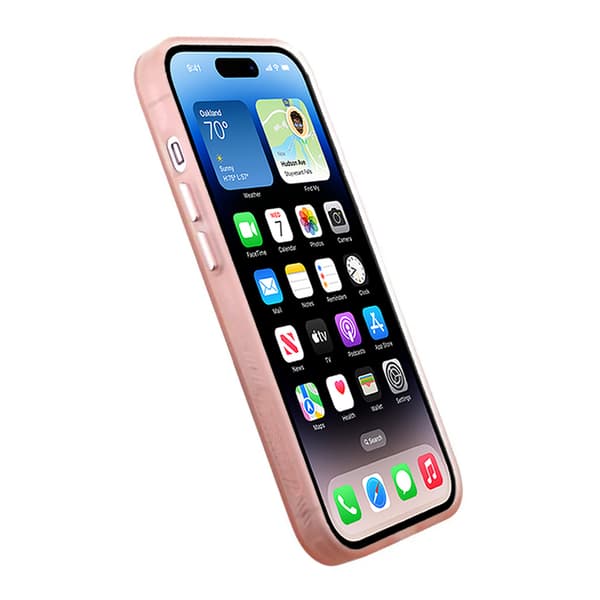 iPhone 14 Plus Mobilskal - Frostat Rosa