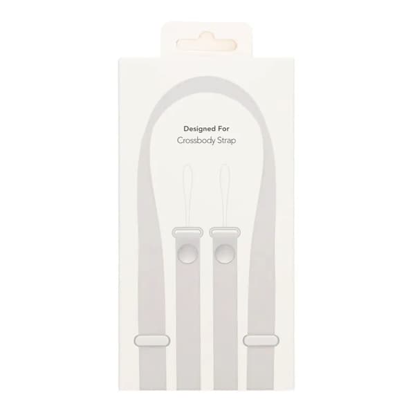 Crossbody Strap för iPhone mobilskal - Ljusgrå