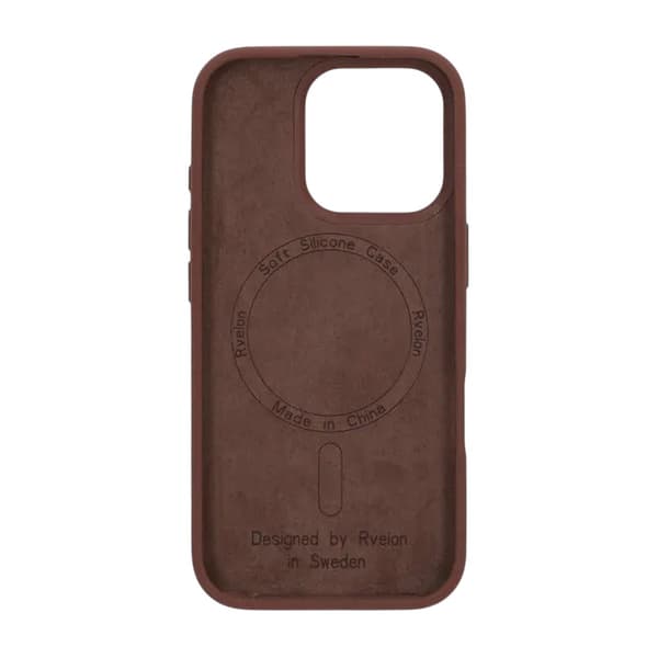 iPhone 16 Pro Max Case - Silicone With Magsafe Rvelon Earthy Brown