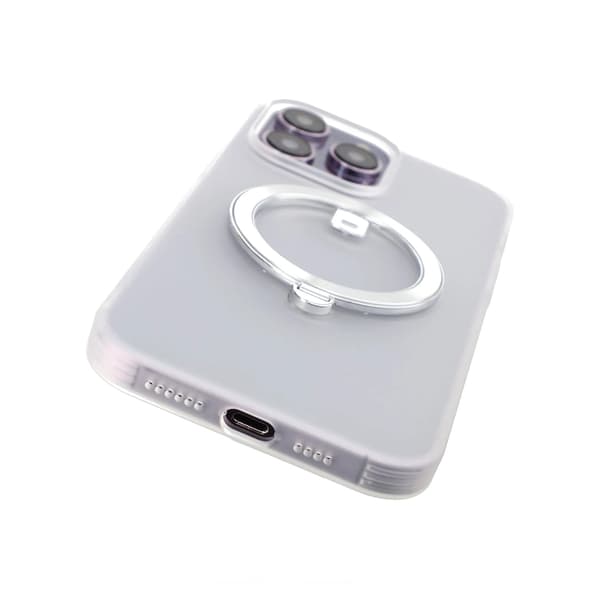iPhone 14 Pro Max Skal med MagSafe Stativ Rvelon - Vit