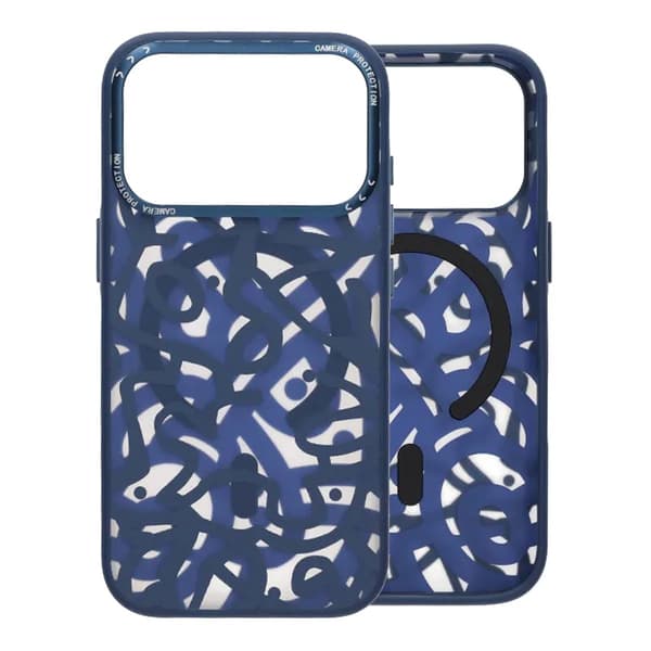 Graffiti Craft MagSafe Case For iPhone 17 Pro Max Blue