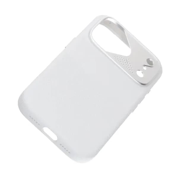 Silikonskal MagSafe med Kameraskydd till iPhone 17 Pro - Vit