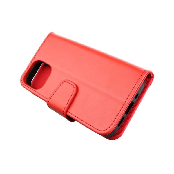 iPhone 13 Pro Plånboksfodral Extra Kortfack Rvelon - Röd
