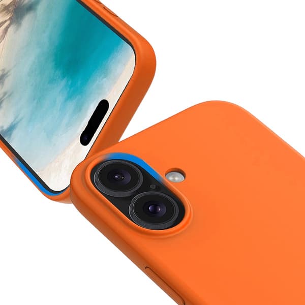 iPhone 17 Case - Silicone With Magsafe Rvelon Cosmic Orange