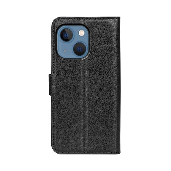 iPhone 14 Plus Wallet Case with Stand - Black