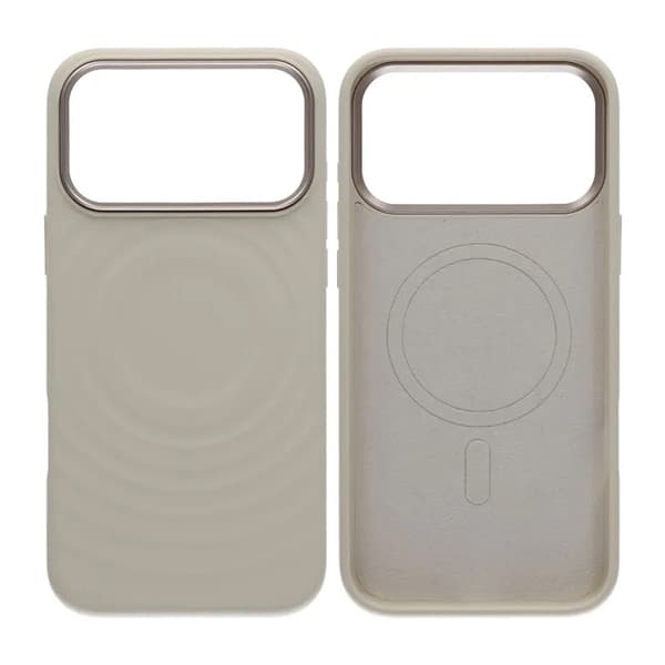 Mobilskal Silikon med Magsafe för iPhone 17 Pro Max - Beige
