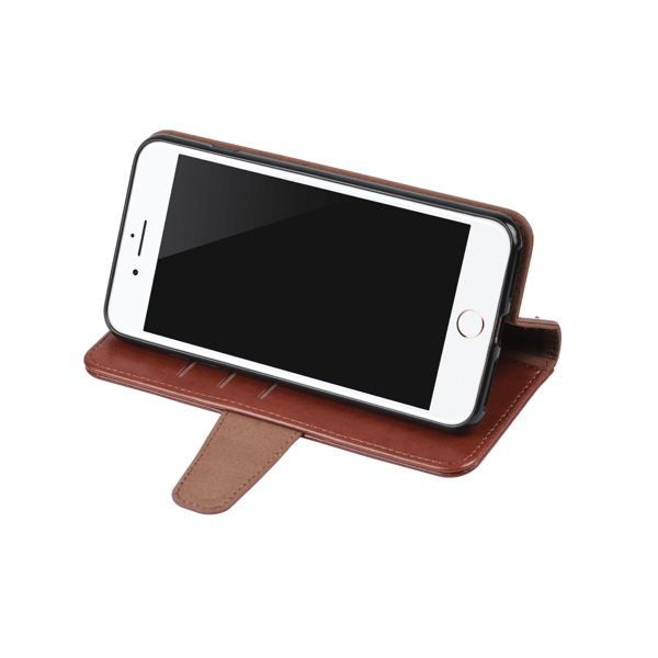 iPhone XS Max Plånboksfodral Stativ och extra Kortfack G-SP -  Brun
