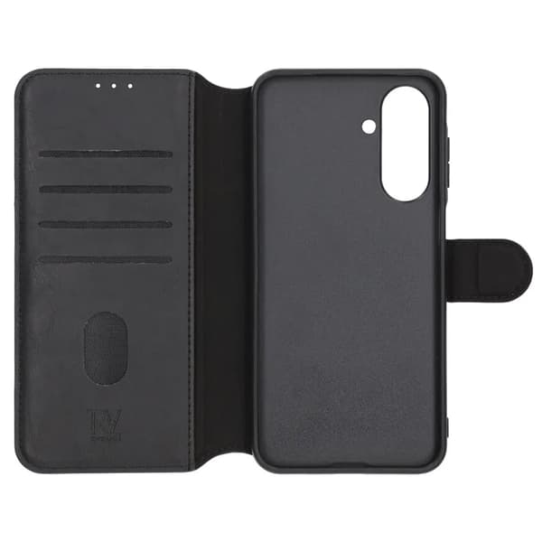 Rvelon Wallet Case for Samsung A17 - Black