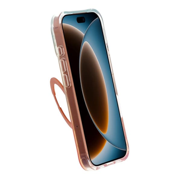 Ice Shell 360° Rotatable Magnetic Kickstand Phone Case - iPhone 17 Pro Max/18 Pro Max Orange