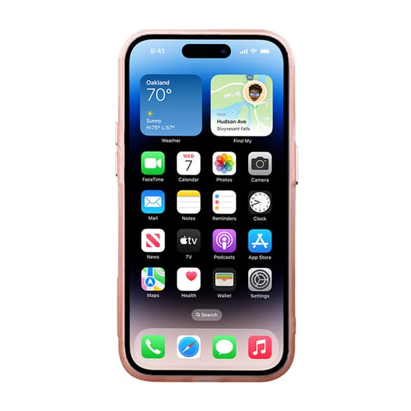 iPhone 14 Plus Mobilskal - Frostat Rosa