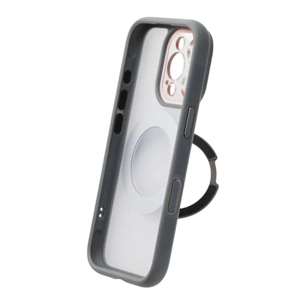Skal med Roterbart MagSafe-Stativ för iPhone 16 Pro - Grå